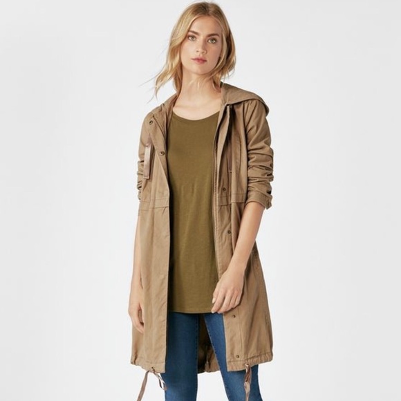 JustFab Jackets & Blazers - Hooded Trench Coat JustFab Jackets & Blazers - Hooded Trench Coat